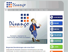 Tablet Screenshot of divango.de